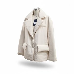 Peafowl Cream Oversized Blazer Jacket M/L New With Tags